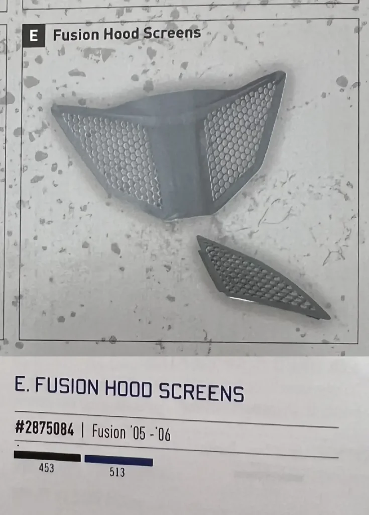Polaris 2875084-453 - Fusion Hood Screens