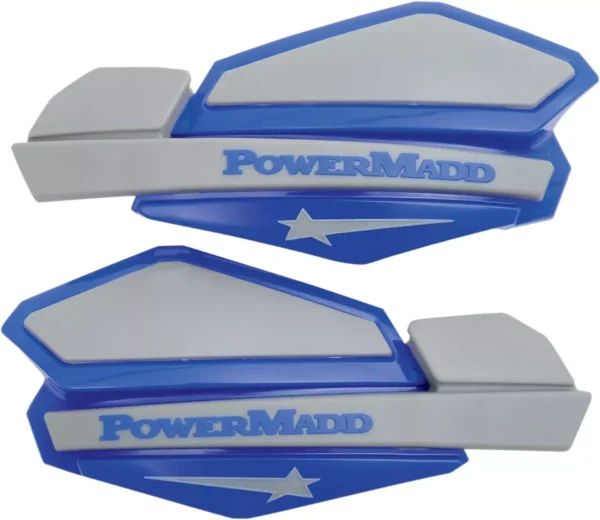 PowerMadd Handtagsskydd Blue - Silver