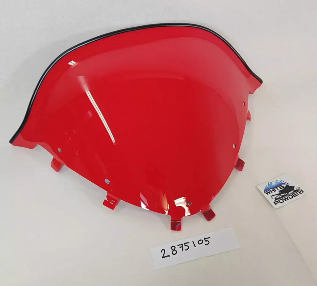 Polaris 2875105 WINDSHIELD 12" , Röd , IQ-RMK