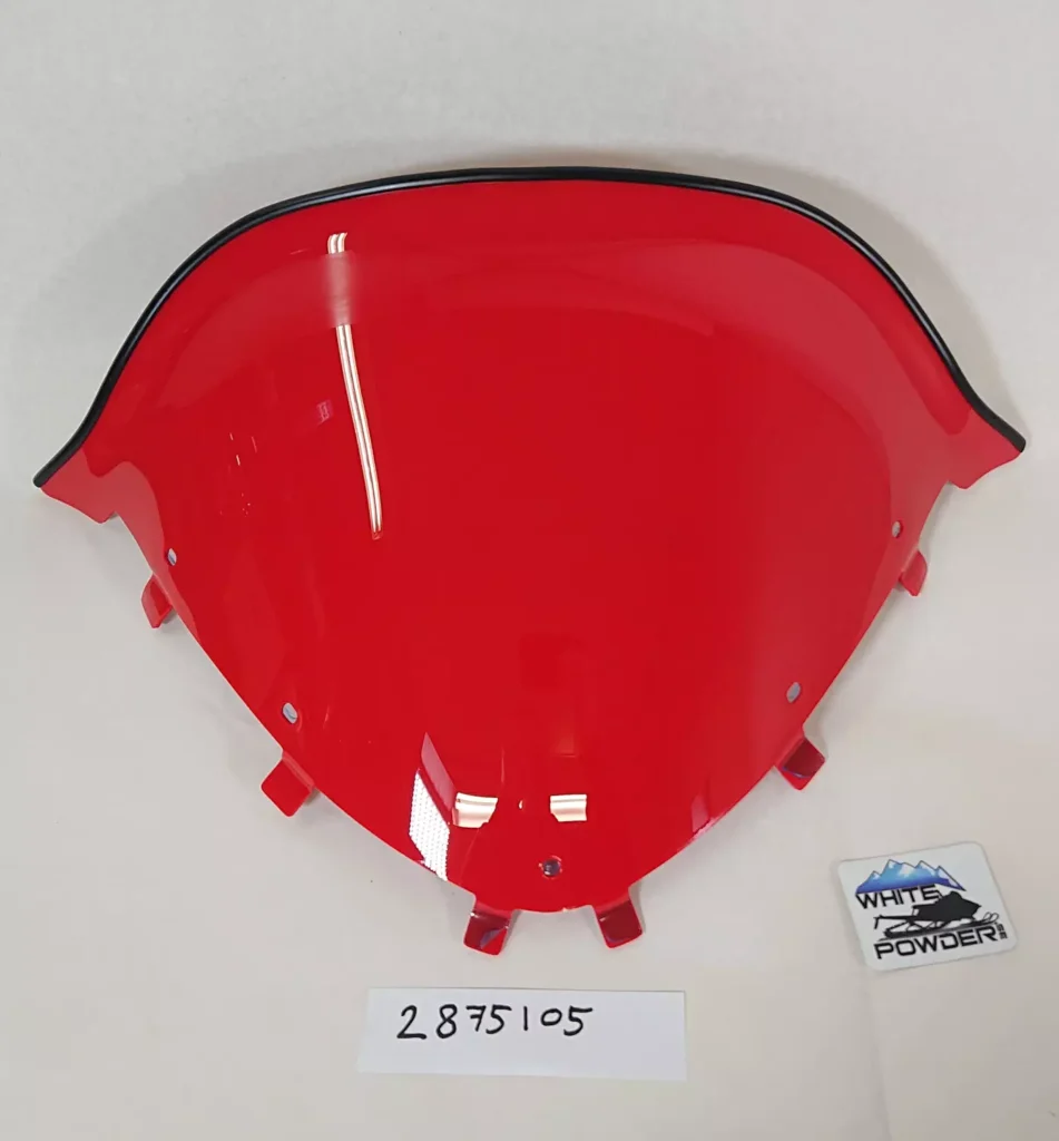 Polaris 2875105 WINDSHIELD 12" , Röd , IQ-RMK