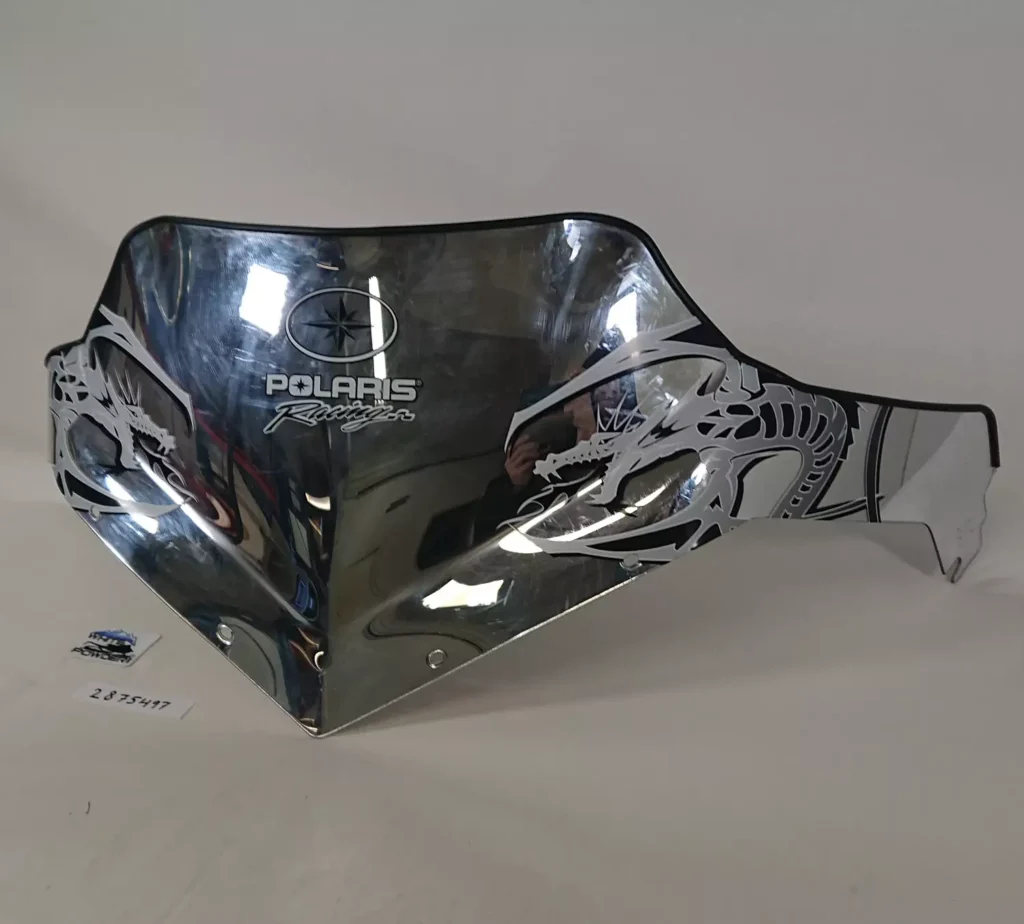 Polaris 2875497 - WINDSHIELD PHANTOM CHROM low cut