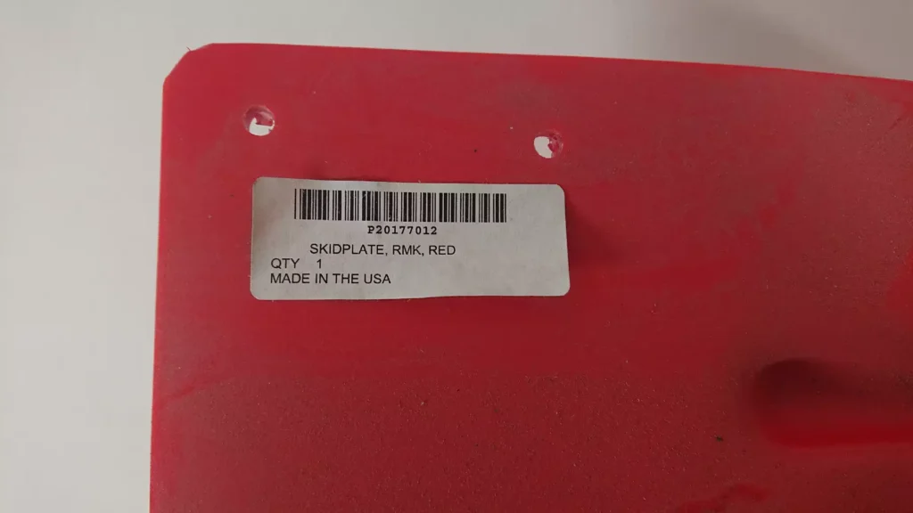 Polaris 20177012 - Skid plate RMK RED