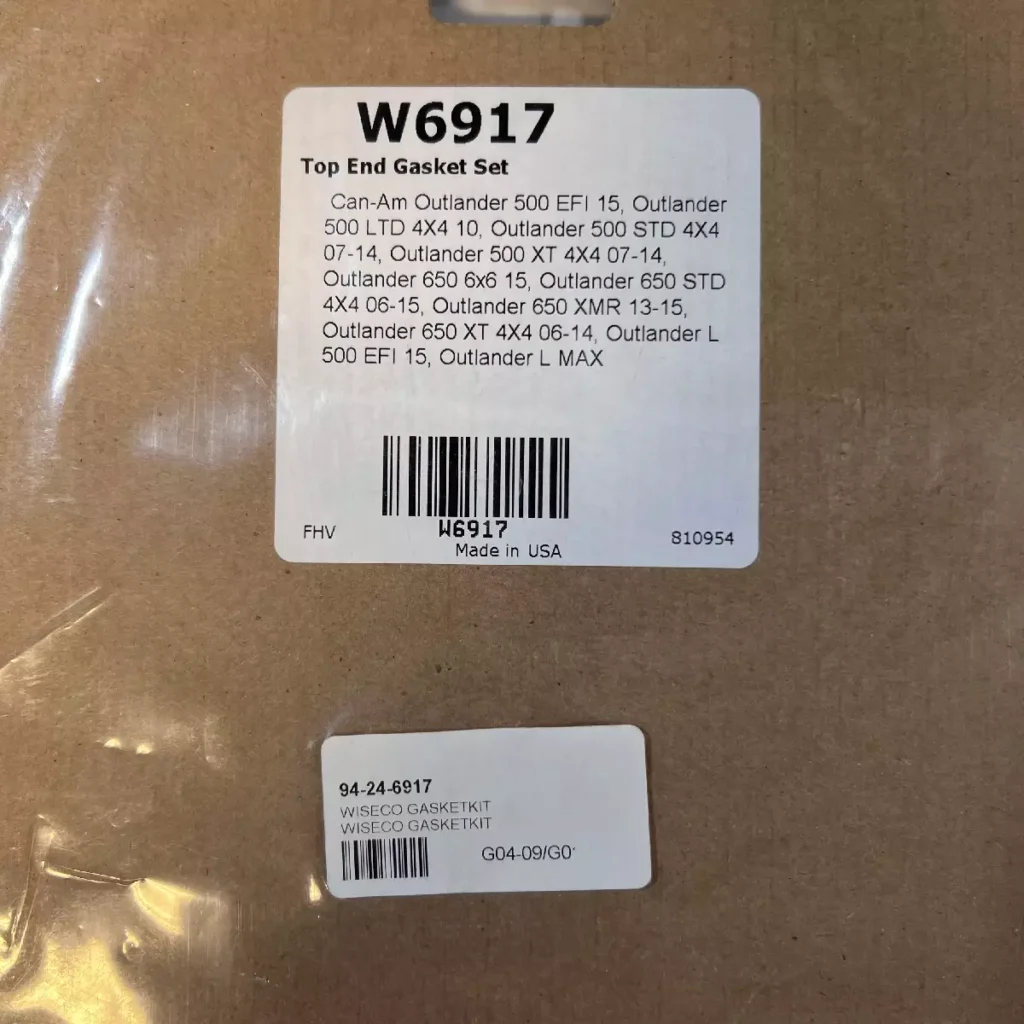 Wiseco W6917 - Toppsats Can Am Outlander 500 / Renegade 500