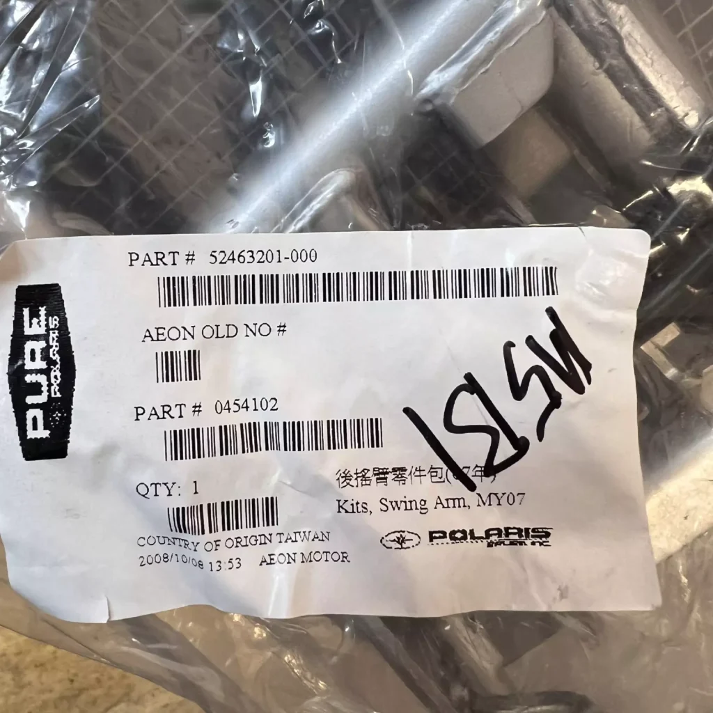 Polaris 0454102 - kit swing arm MY07