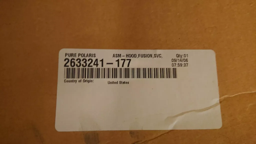 Polaris 2633241-177 - Svart huv , Nos , Fusion