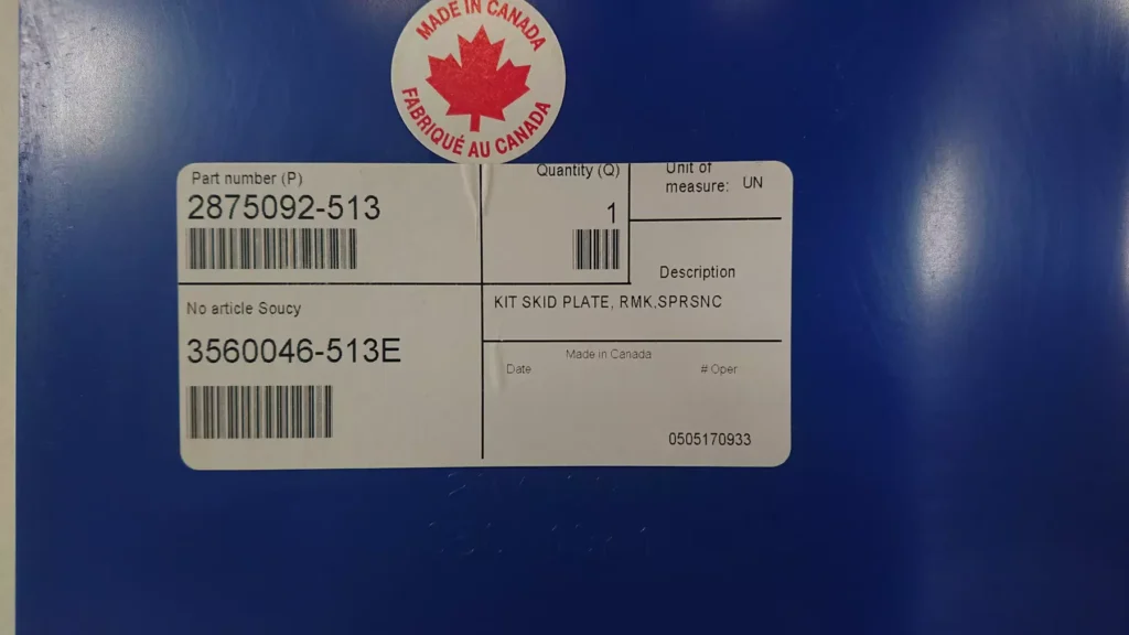 Polaris 2875092-513 - skidplate IQ-Chassis Blue