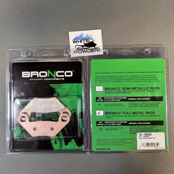 Bronco 78-05038 - Brake Pads -  Polaris