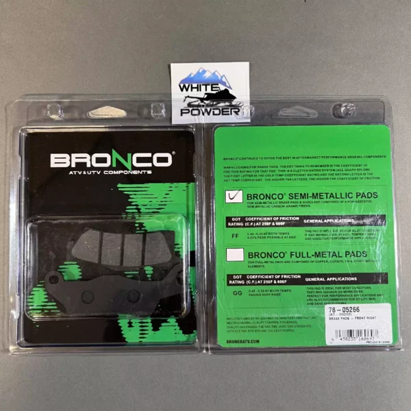 Bronco 78-05266 - Brake Pads - Front , Can-Am