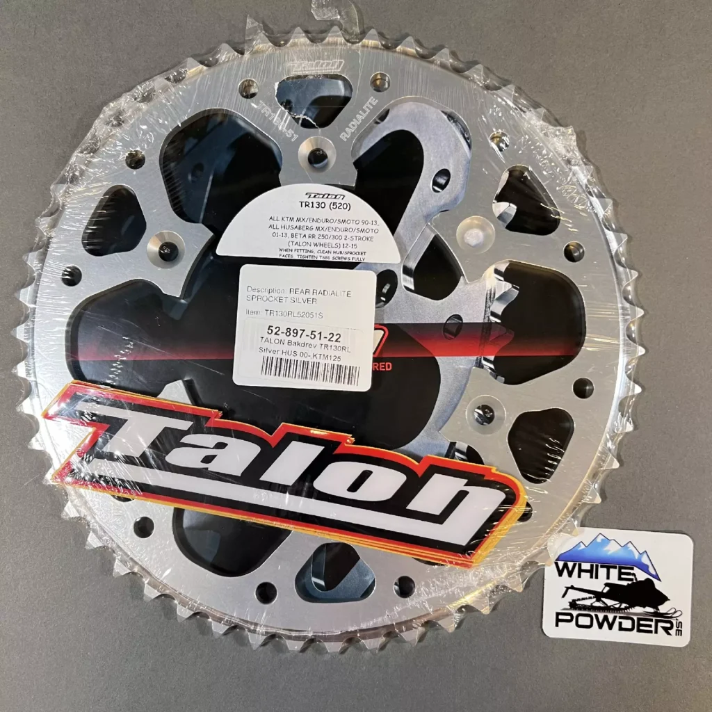 Talon TR130RL52051S - Rear Radialite sprocket silver