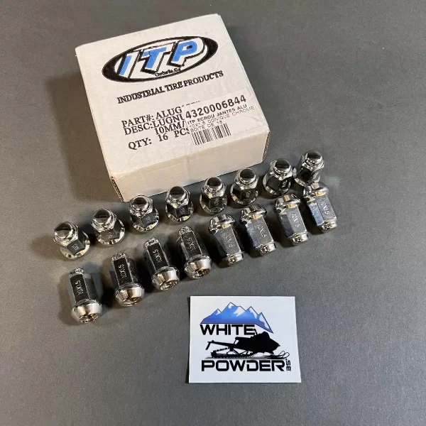 ITP ALUG17BX - Hjulmuttersats 10mm x 1.50 60° konisk kromad, 16st