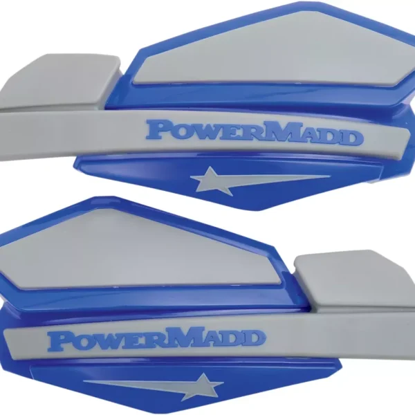 PowerMadd Handtagsskydd Blue - Silver
